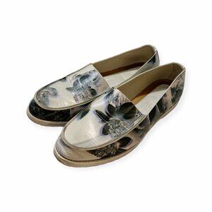 Maison Martin Margiela White 3D Floral Slip on Loafers, Size 41EU